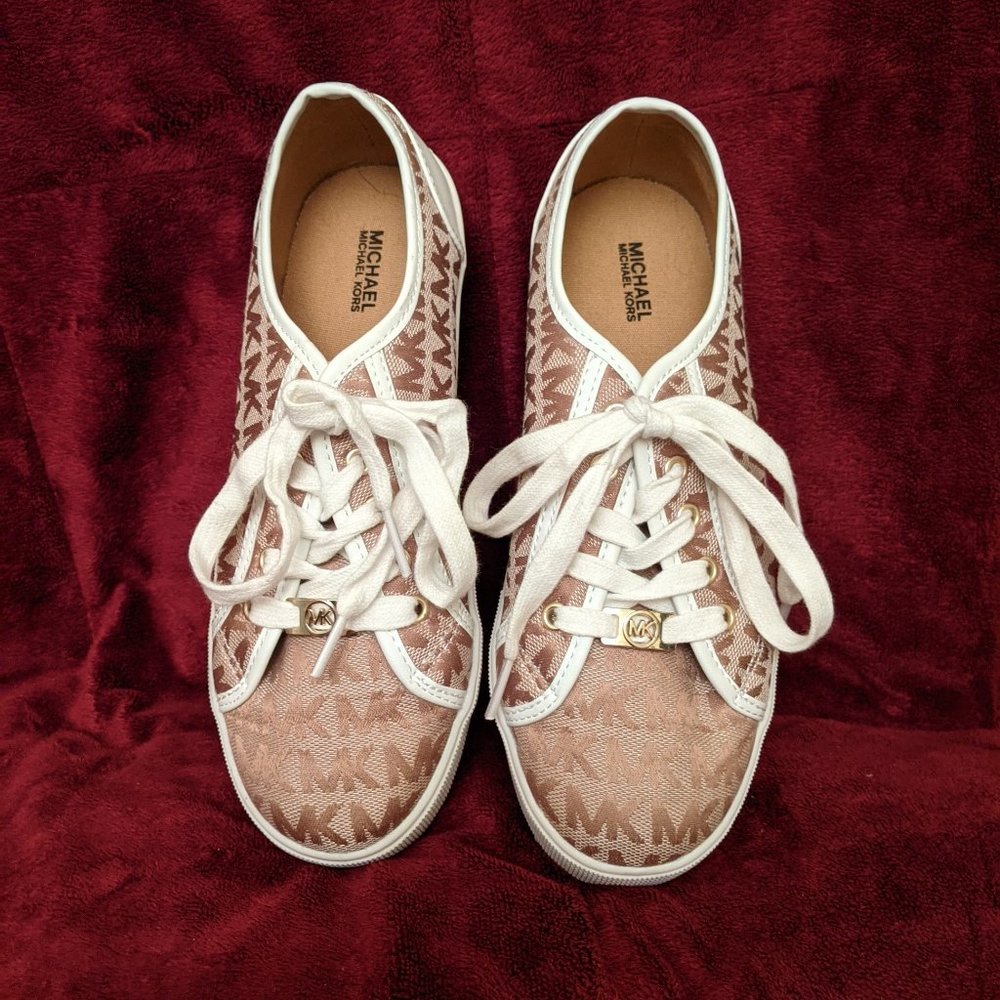 Micheal Michael Kors Tan/White Sneakers